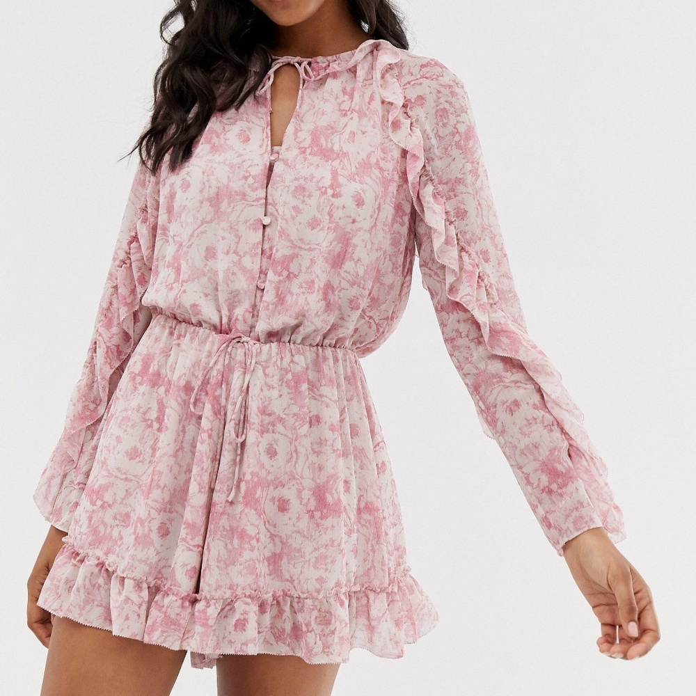 All Saints Floral Rosa Romper (Brand new)